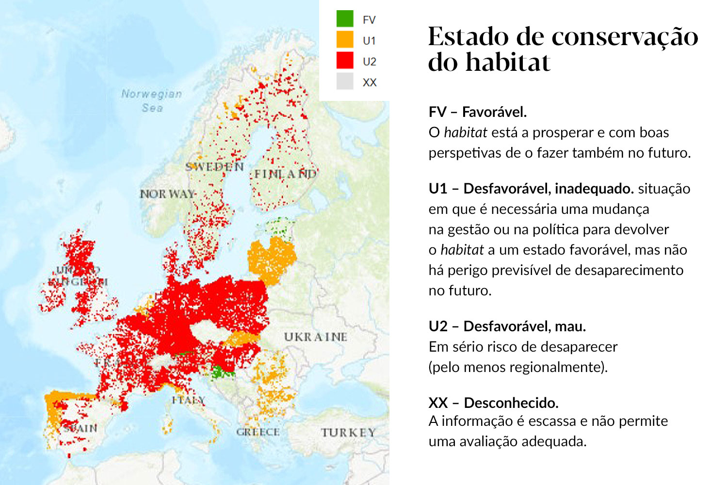 Estado de conservação do amieiro na Europa